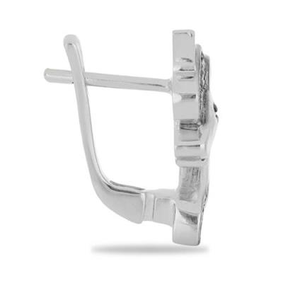 BUY NATURAL BLUE DIAMOND UNICORN EARRINGS IN 925 STERLING SILVER